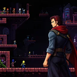 judge dread gameplay still frame, pixel art, platformer, metroidvania, retro, no characters, megadrive, high contrast, background, deep focus, turnaround, highly detailed, dramatic lighting, digital painting, artstation, concept art, matte, greg rutkowski, moebius, illustration.