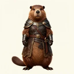 female anthropomorphic beaver dressed as a templar, full character, symmetrical art, digital art, high detailed draw, beautiful