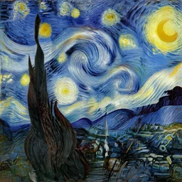 lots of dark feathers ， vangogh