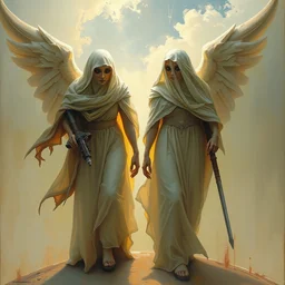 me and my ghosts, hope, cinematic painting by dave dorman and daniel docciu