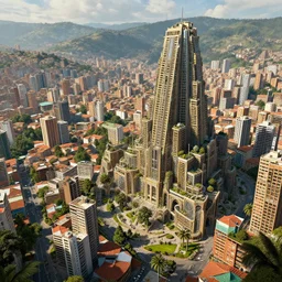 medellin colombia in the year 2 0 5 0, thorough details, intricate, artstation, highly detailed, syd mead, digital painting, 4 k