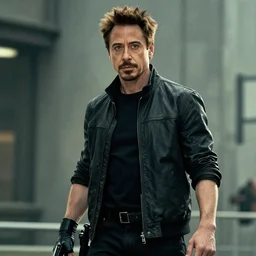 robert downey jr in matrix, 4 k ultra hd, hyper detailed