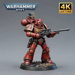 8 0 mm resin detailed miniature of a warhammer 4 0 k steampunk sniper, product introduction photos, 4 k, full body,