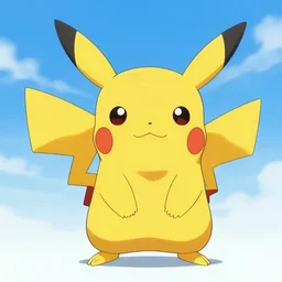a cow shaped Pikachu, Ken Sugimori style
