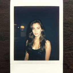 fallout 5 vintage polaroid analog photo of a beautiful female brunette protagonist, warm azure tones, heavy lensflare, color bleed, film grain, depth of field, jules bastien - lepage, rudolph belarski, johfra bosschart, alexandre cabanel