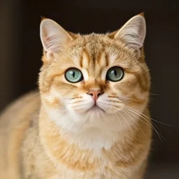 a beautiful cat with golden fur