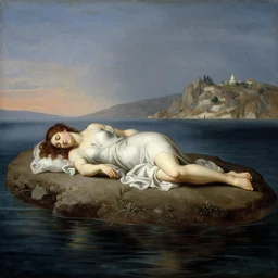 Ariadne Asleep on the Island of Naxos by tom Bagshaw