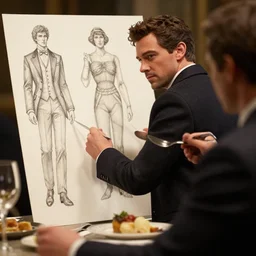 james franco eating dinner, character sheet, hot toys, character design, contrast, deep focus, turnaround, highly detailed, dramatic lighting, digital painting, artstation, concept art, matte, sharp focus, illustration, elegant, art by artgerm and greg f and alphonse mucha.