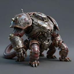 Heavily armoured worm. Digital art, concept art, highly detailed, 4k