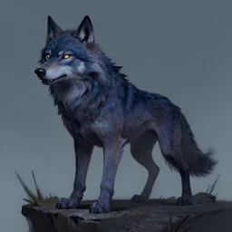 caustic acid wolf, trending on artstation
