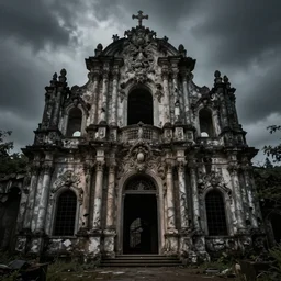 the temple of forgotten gods lost to the ages, baroque, sinister