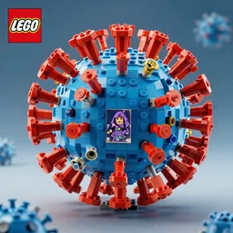 lego set of coronavirus with high detail, 8 k, stunning detail, works by artgerm, greg rutkowski and alphonse mucha, unreal engine 5, 4 k uhd