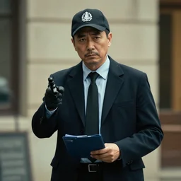 photograph of the private detective