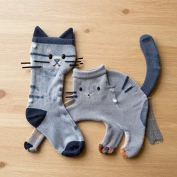 cat made out of socks