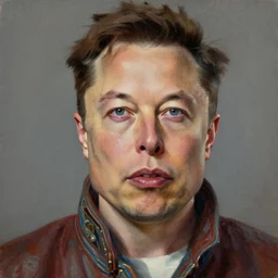 ancient mongolian elon musk, close up, cinematic, painting oil on canvas