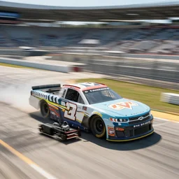 big truck racing, nascar footage, drone footage