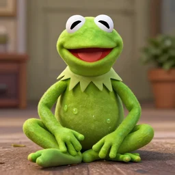 Kermit the frog as a human