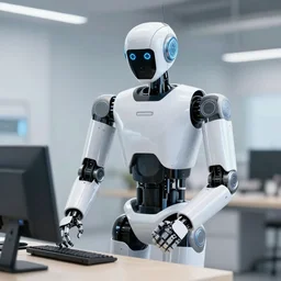 amazing humanoid robot worker