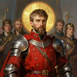 felix dzerzhinsky as holy red knight protector of mother russia, colourised, face portrait, epic, military art, fantasy, dieselpunk, hd shot, digital portrait, beautiful, artstation, comic style, by artgerm, guy denning, jakub rozalski, magali villeneuve and charlie bowater