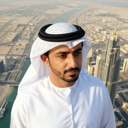 mohammed bin rachid look at dubai from above 8 k resolution high details