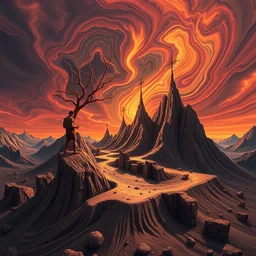 impossible chocolate by beeple, artgerm, salvador dali, bernie wrightson, bruce pennington, frank, stella, alena aenami, angus mckie, alex grey, don bluth, akira toriyama, chris moore, arthur adams, andre masson, dr. suess, brian despain. symbolism, surrealism, artstation, 8 k, detailed, uhd