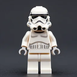 red stormtrooper lego figure