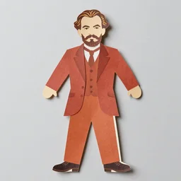 a paper doll cut out and dress up from the 1 9 7 0's featuring lenin.
