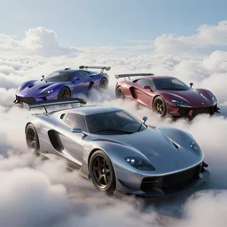vehicle in forza horizon, gran turismo and gtav. art by filip hodas and artgerm. clouds by rhads. octane render, blender, vray, hyperrealism.