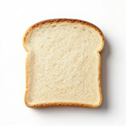 a slice of bread in the shape of a house