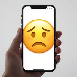 iphone emoji of agony