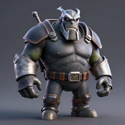 doom guy, pixar render