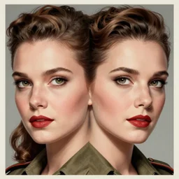 detailed - face!!! symmetrical!!!, looking at camera!!!, highly detailed german ww 2 pinup poster of beautiful blonde women wearing a dirndl, posing, the alps are in the background, in gta v, stephen bliss, unreal engine, fantasy art by greg rutkowski, loish, rhads, ferdinand knab, makoto shinkai and lois van