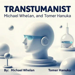 Transhumanist propaganda poster artwork by Michael Whelan and Tomer Hanuka, retrofuturistic, optimistic and uplifting, clean