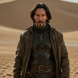 Keanu Reeves! in Dune 2021, Cinematic Lighting, Movie Screenshot, Still, 4k, Movie Scene