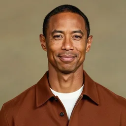 a portrait of a 1 9 6 0 s hippie looking like tiger woods