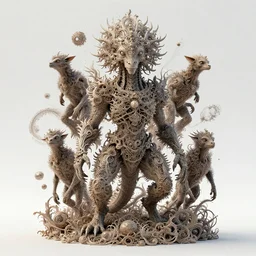 creature : : by michal karcz, daniel merriam, victo ngai and guillermo del toro : : ornate, dynamic, particulate, intricate, elegant, highly detailed, centered, artstation, smooth, sharp focus, octane render, 3 d