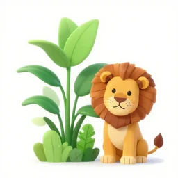 vageta with sidekick lion
