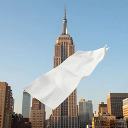 paper towel falling off the empire state building