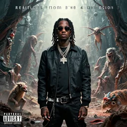 playboi carti new album cover : creatures from the 4 dimension
