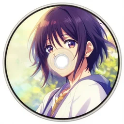 a music disc by inio asano, aya takano color style, 4 k, super detailed, night sky, digital art, digital painting, celestial, majestic, colorful