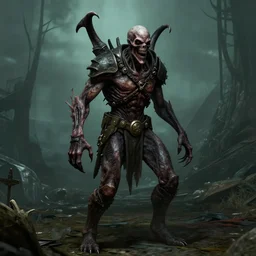 screenshot of an undead abomination from fallout 3