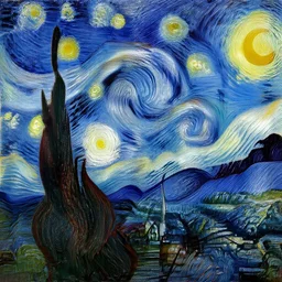 starry night by van gogh