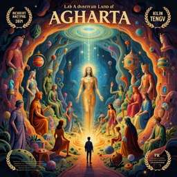 agharta, land of advanced races, hollow earth infographic with illustrations, by albrecht durer, victo ngai, kilian eng vibrant colours, dynamic lighting, digital art, winning award masterpiece, fantastically beautiful, illustration, aesthetically inspired by leonardo da vinci, trending on artstation, art by greg rutkowski, 8 k