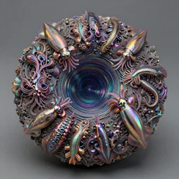 the person, hatchlings, chrome anodized iridescent subconscious, onscientia, phantastica, colorfull, aliena, nudibranch, squidworm in symbiosi crusta, uspaceship nocturno pellucens, cerebri, mollis, exesa, artificia, vortices microform, fluida singula,, by peter mohrbacher