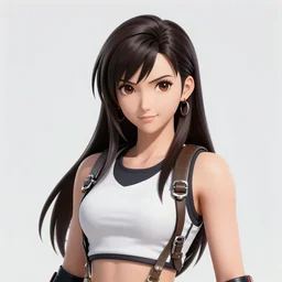 head and body artwork of tifa lockhart, trending on artstartion