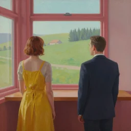 a beautiful painting representative of the art style of artgerm and wlop and wes anderson