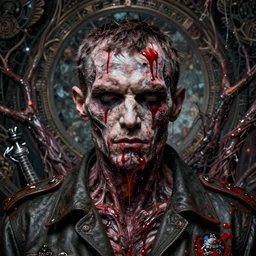 igor ivanovich strelkov became a bloody lovecraftian degenerate abomination, photo - realistic, color image, 2 k, highly detailed, bodyhorror, occult art