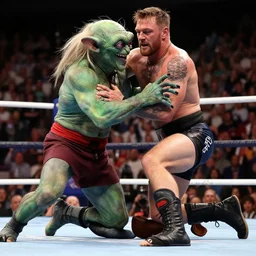 gollum wrestling with conor mcgregor