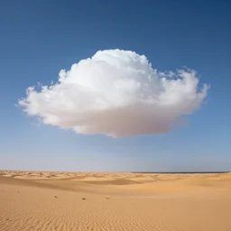 photography fluffy cloud in the middle of the desert