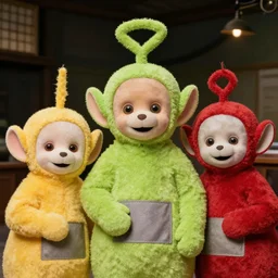 portrait of teletubbies by rembrandt